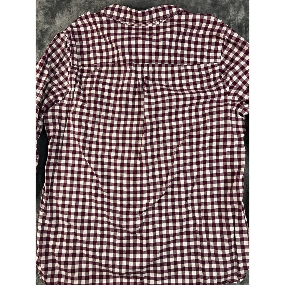 Banana Republic Shirt Mens XL Flannel Huckleberry Gingham Plaid Long Sleeve
